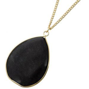 Black Semi Precious Stone Necklace